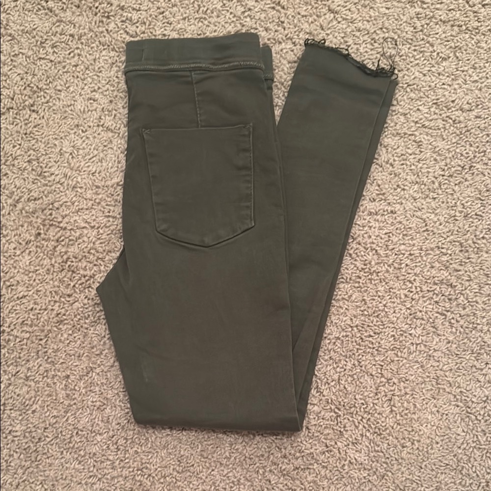 Free People Dark Green Skinny Pants
